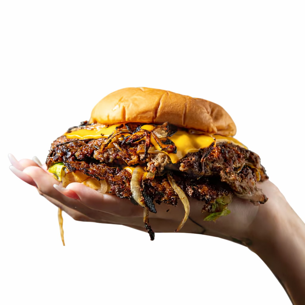 Delicious smash burger